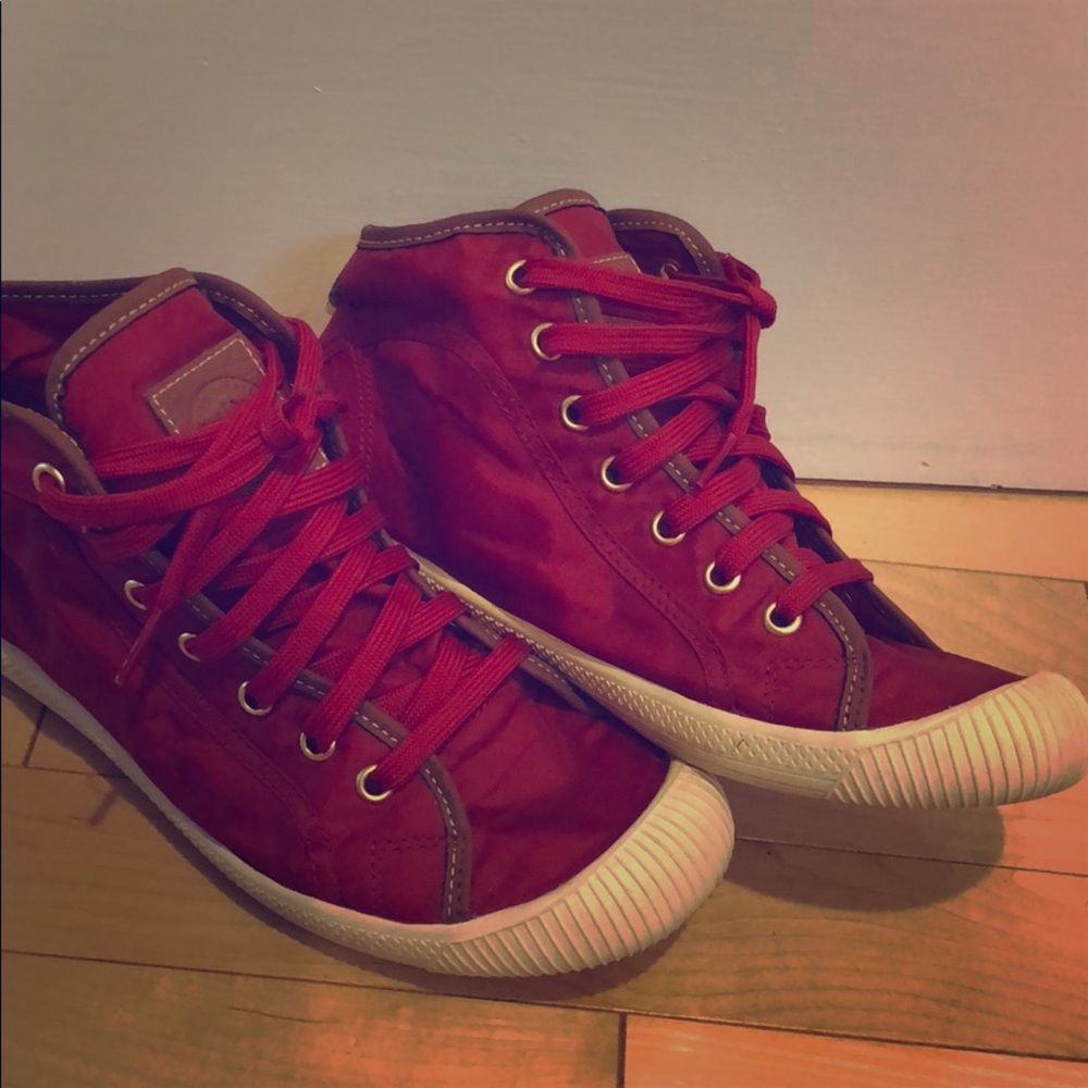 Palladium canvas high top sneaker